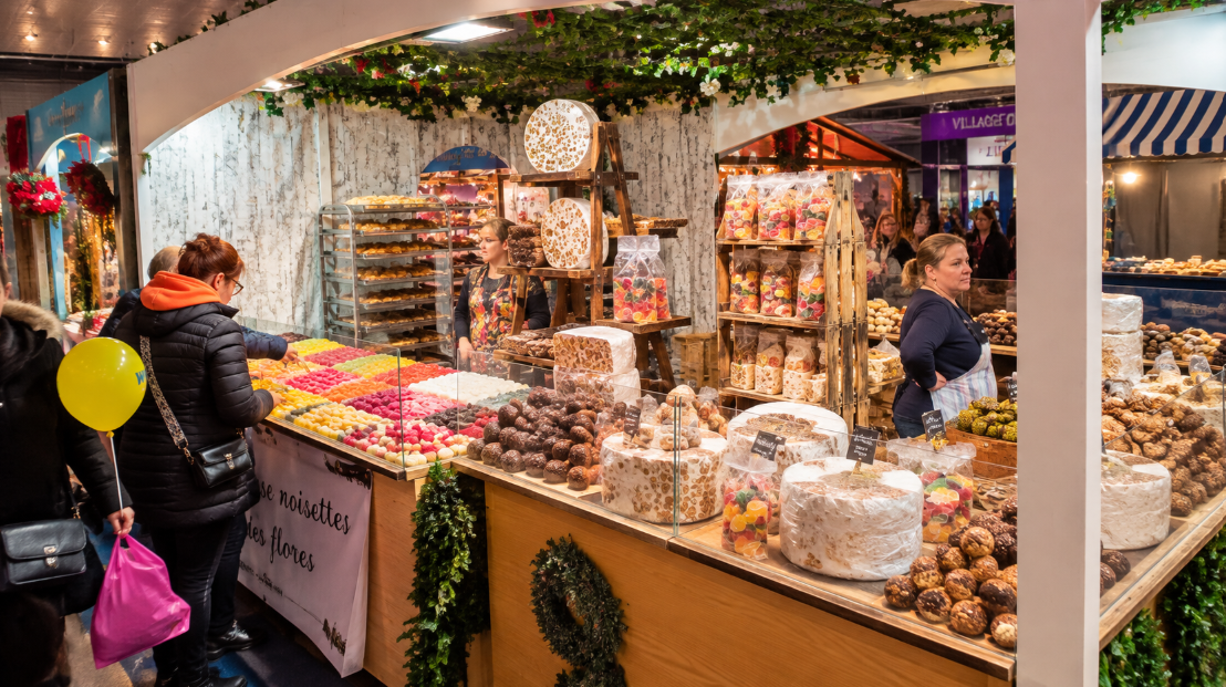 Stand de douceurs aux Journées d'Octobre de Mulhouse